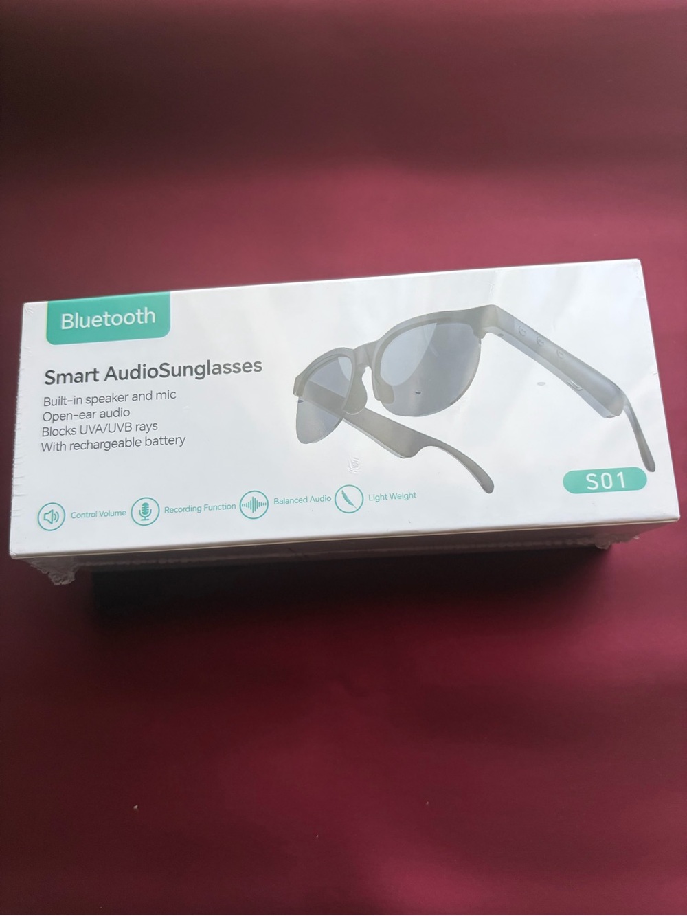 Bluetooth Smart Audio Sunglasses S01 - Gray